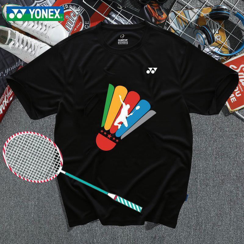 yonex-เสื้อยืดแบดมินตัน-li-dame-เดียวกัน-สําหรับผู้ชาย-ผู้หญิง-เหมาะกับการแข่งขัน-ฝึกแบดมินตัน