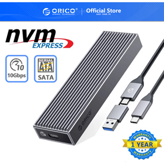 ภาพหน้าปกสินค้าOrico M2 NVMe SSD เคสอลูมิเนียม 10Gbps USB3.1 GEN2 Type C M.2 SSD รองรับ UASP(BM2C3) ที่เกี่ยวข้อง