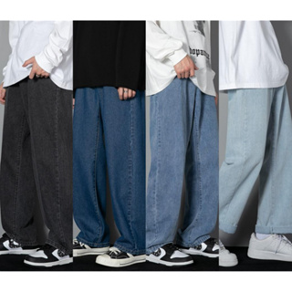 สินค้า 🚀พร้อมส่ง🚀กางเกงยีนส์ผู้ชาย วินเทจชาย เนื้อผ้ายีนส์ล้างน้ำ ทรงหลวม กางเกงทรงลุง Jeans กางเกงยีนส์ผ้ายืดสไตล์เกาหลี28-36พร้อมส่ง กางเกงยีนส์ผู้ชาย Jeans
