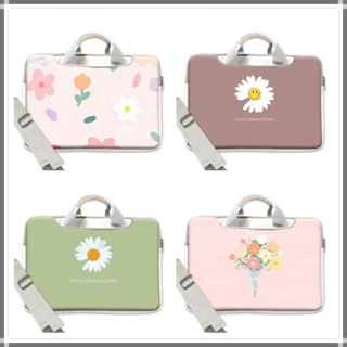 【flower】⭐️With shoulder strap⭐️small fresh Bag Laptop Sleeve 13.3 15 15.6 12 14 13inch Laptop case Cute Trendy Korea