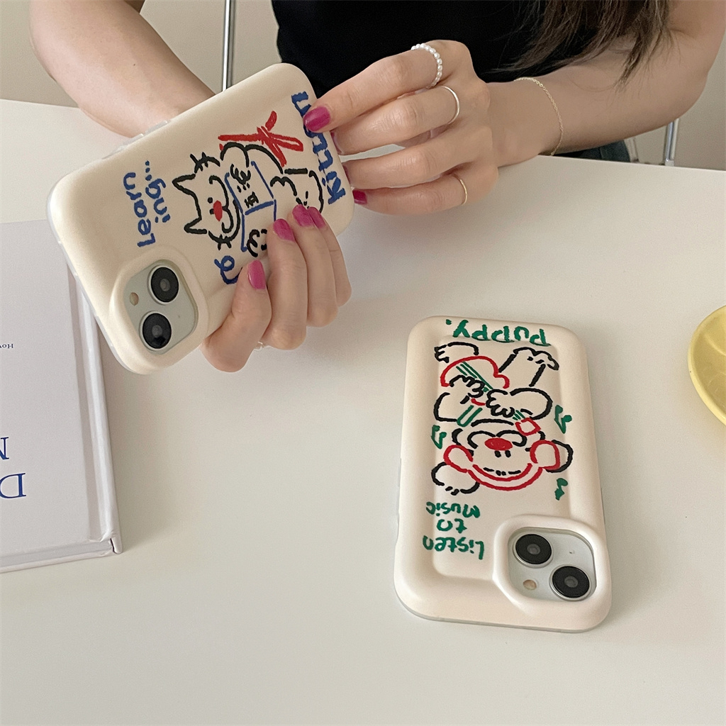 เคสโทรศัพท์มือถือ-tpu-แบบนิ่ม-พิมพ์ลายแมว-สําหรับ-iphone-14-pro-max-13-pro-max-12-pro-max