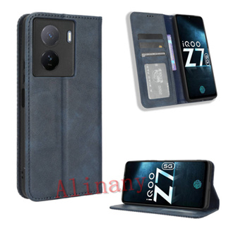 กรณี Vivo iQOO Z7 5G ฝาครอบกรณี Flip Leather Phone Casing Vivo iQOOZ7 Back Cover