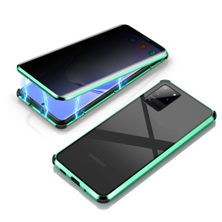 เคสโทรศัพท์มือถือกระจกนิรภัย แบบแม่เหล็ก ป้องกันแสงสะท้อน เพื่อความเป็นส่วนตัว สําหรับ Samsung Galaxy S21 S20 Plus Ultra S21 S20 FE 5G