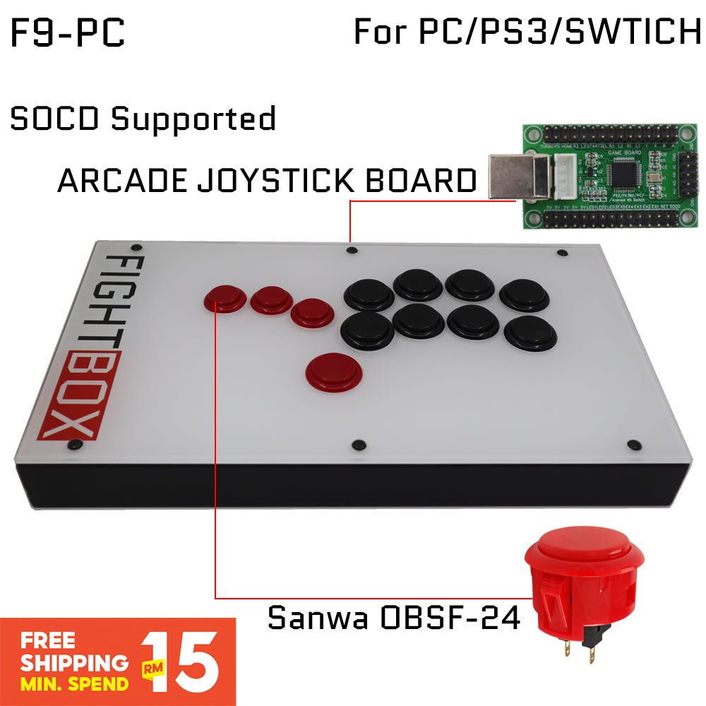 Fightbox F9 จอยเกมอาร์เคด สําหรับ PC PS XBOX SWITCH | Shopee Thailand