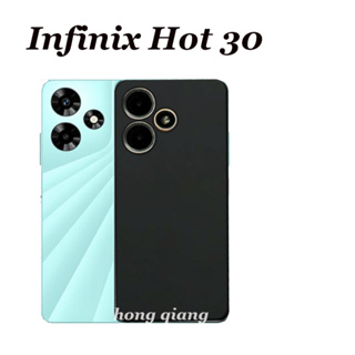 เคสโทรศัพท์มือถือ ผิวด้าน สีดํา สําหรับ Infinix Hot 30 30i 20S 20 Hot 11 Play 10 Play 11S 11S NFC Zero 5G Zero X
