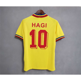 เสื้อกีฬาแขนสั้น ลายทีมชาติฟุตบอล Romania HAGI 1994 ชุดเหย้า สไตล์เรโทร คุณภาพสูง