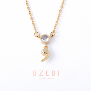 Bzebi BZEBI สร้อยคอแฟชั่น ทอง เครื่องประดับ โชคเกอร์ สเตนเลส ชุบทอง 18K สไตล์เกาหลี ป้องกันสนิม เครื่องประดับแฟชั่น พรีเมี่ยม ไม่จางหาย ใส่อาบน้ําได้ 539n