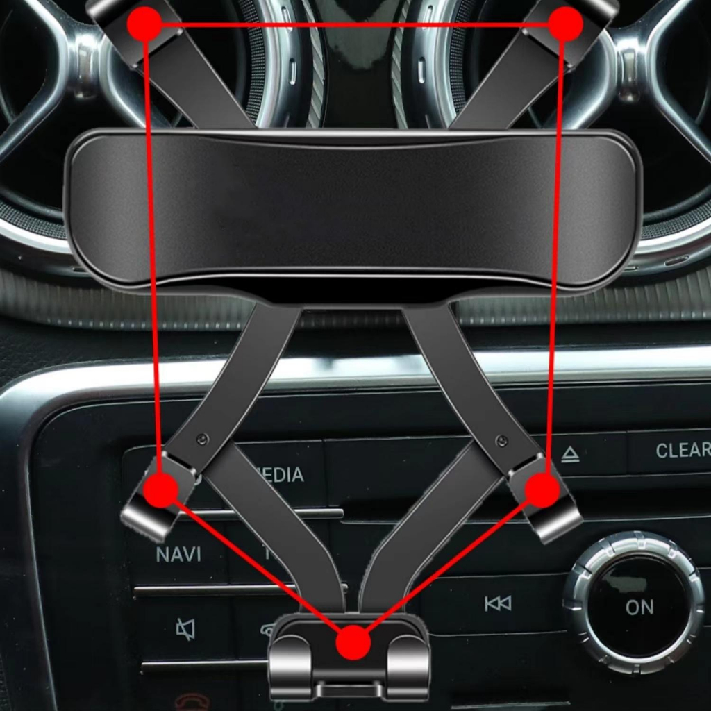 สามสีให้เลือก-mercedes-benz-a-gla-cla-c-glc-e-class-ที่วางโทรศัพท์-พร้อมโลโก้ที่กําหนดเอง-ที่วางโทรศัพท์มือถือในรถยนต์