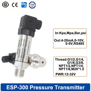 เครื่องส่งสัญญาณความดันท่อ ขนาดเล็ก 35 มม. ช่วง -0.1-0-100MPa -1-100bar เอาท์พุต 4-20mA สําหรับถังเก็บน้ํา เซนเซอร์แรงดันแก๊ส G1/4 M20*1.5 เกลียว