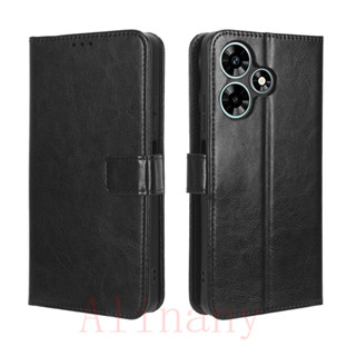 infinix Hot 30i เคส Leather Case เคสโทรศัพท์ Stand Wallet infinix Hot 30i NFC เคสมือถือ Cover