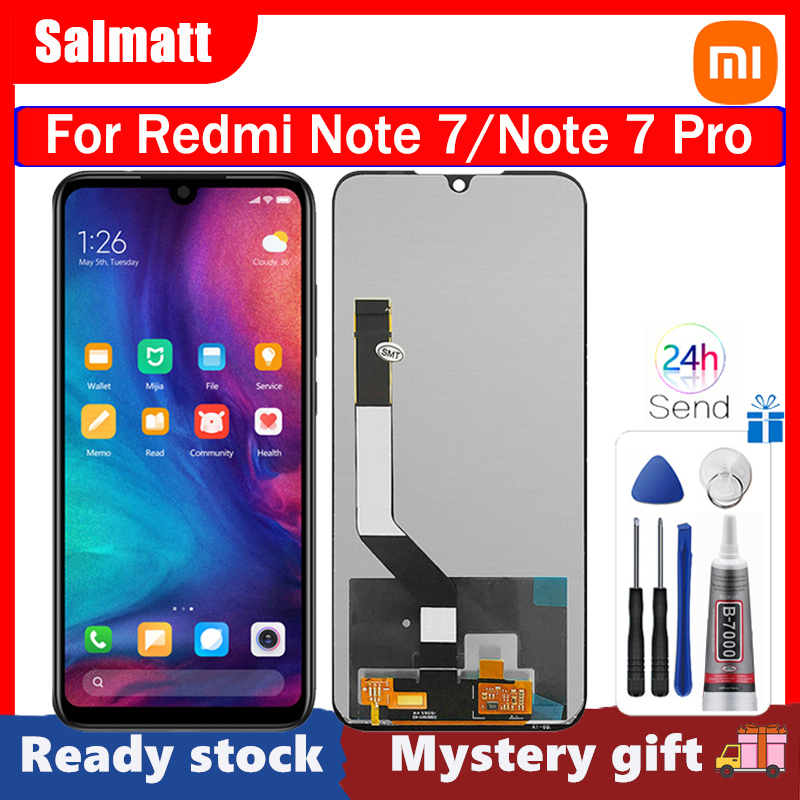 หน้าจอสัมผัส LCD 6.3 นิ้ว แบบเปลี่ยน สําหรับ Xiaomi Redmi Note 7 7 Pro ...