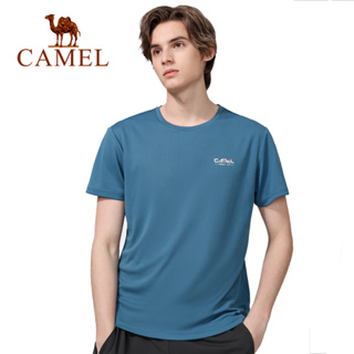 Camel เสื้อยืดแขนสั้น ระบายอากาศ แบบแห้งเร็ว เหมาะกับเล่นกีฬากลางแจ้ง สําหรับผู้ชาย