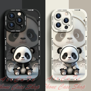 เคส iPhone 13 12 11 Pro Max X XR XS Max 8 8+ 7 7+ 6 6+ 6S 6S+ Plus ProMax XSMax 8Plus 7Plus 6Plus 6SPlus White Black Big Eye Camera Cute Panda Soft Case