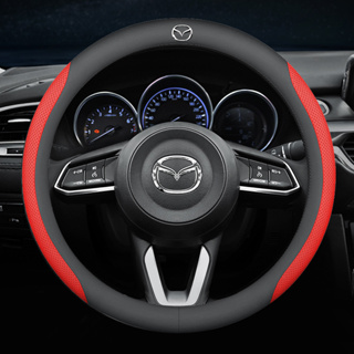 ปลอกหนังหุ้มพวงมาลัยรถยนต์ กันลื่น สําหรับ Mazda 2 3 5 6 8 Atenza BT50 CX5 CX7 CX3 CX9 CX30 2023 2022 2021 2020