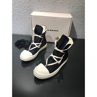 R RICK OWEN 2019SS DRKSHDW รองเท้าผ้าใบลําลอง พื้นสูง ลายกํายาน