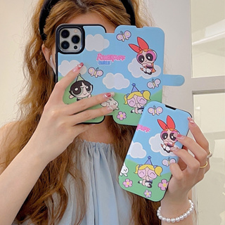 เคสโทรศัพท์มือถือ TPU นิ่ม แบบฝาพับกระจก พิมพ์ลาย สําหรับ iphone 14 Pro Max 13 Pro Max 12 Pro Max