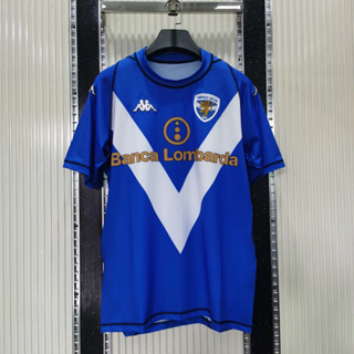 เสื้อยืด พิมพ์ลายฟุตบอล Brescia BAGGIO คุณภาพสูง สไตล์เรโทร สําหรับบ้าน 03-04