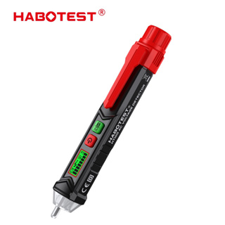 HABOTEST HT100 ปากกาทดสอบแรงดันไฟฟ้า AC 12V-1000V/48V-1000V ทดสอบแรงดันไฟฟ้า เครื่องทดสอบแรงดันไฟฟ้า ดิจิตอล LCD ที่ไม่ใช่ เครื่องตรวจจับ การติดต่อมีการแจ้งเตือ นด้วยเสียงและไฟ