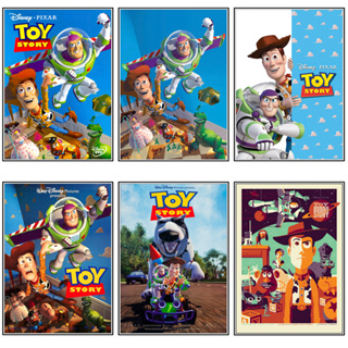 โปสเตอร์ภาพยนตร์ Toy Story กระดาษทองแดง สีขาว สําหรับตกแต่งผนัง บาร์ ห้องนั่งเล่น