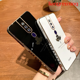 เคสโทรศัพท์มือถือ ซิลิโคนนิ่ม กันกระแทก ลายการ์ตูนใบเมเปิ้ล สําหรับ OPPO F11 Pro OPPO F11 DDFY02