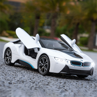 โมเดลรถยนต์ BMW i8 สเกล 1:22 ของเล่น ของสะสม ของขวัญวันเกิด สําหรับเด็กผู้ชาย
