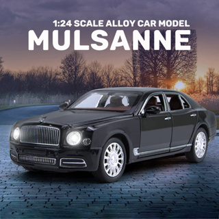 โมเดลรถยนต์ Bentley Mulsanne สเกล 1:24 ของเล่นสําหรับเด็กผู้ชาย ของขวัญวันเกิด