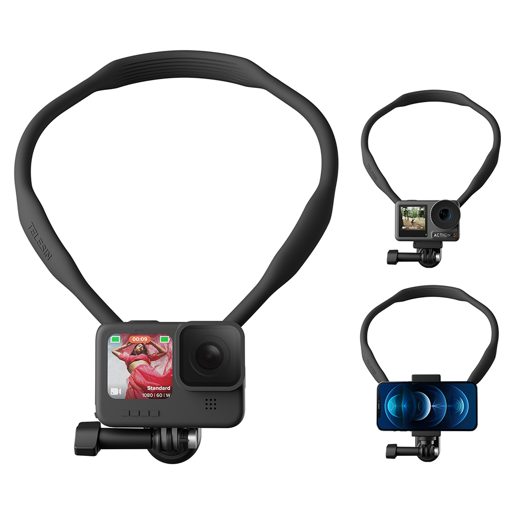 telesin-ใหม่-ตัวยึดคอ-se-สําหรับ-gopro-insta360-osmo-กล้องแอคชั่น-กีฬา-ที่ยึดคอ-ยึดกล้อง-คงที่-กล้องมือถือ-ขี่จักรยาน-ถ่ายทอดสด