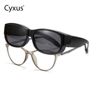 Cyxus แว่นตากันแดด เลนส์โพลาไรซ์ 100% UV400 1303 สําหรับผู้ชาย ผู้หญิง เหมาะกับการขับขี่ เล่นกีฬา คอมพิวเตอร์