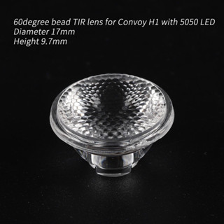 เลนส์ TIR 17 มม. 60 45 30 20 องศา สําหรับ Convoy H1 พร้อมไฟ LED 5050 SST40 XML2