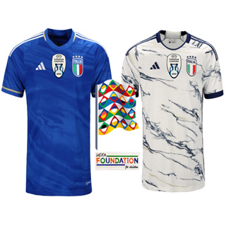 เสื้อกีฬาแขนสั้น ลายทีมชาติฟุตบอล italy HOM AWAY maglie da calcio TOTTI VERRATTI CHIESA Italia 23 24 ชุดเยือน สําหรับผู้ชาย 2023
