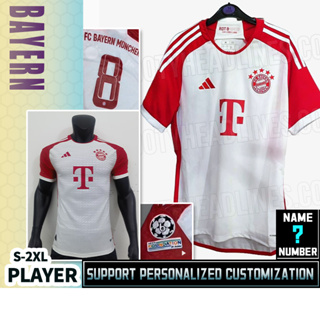 Bayern 23-24 [Player Version] เสื้อยืดลําลอง แขนสั้น พิมพ์ลายฟุตบอล คุณภาพสูง ไซซ์ S-2XL