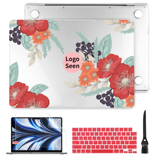 เคสโทรศัพท์มือถือแบบแข็ง ลายดอกไม้ สําหรับ MacBook Pro Air M2 M1 A2681 A2337 A2338 Air11 12 13.3 A2179 A1932 A1466 Pro13 14 15 16 นิ้ว A2442 A2159 A1989 A2251 A2289 A1706 A1708