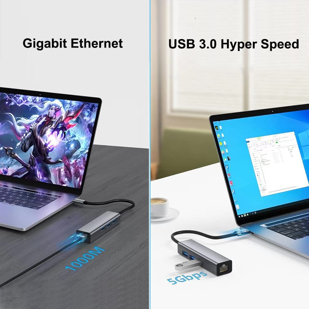 dtech-อะแดปเตอร์ฮับ-usb-3-0-เป็นอีเธอร์เน็ต-3-พอร์ต-10-100-1000-mbps-สําหรับแล็ปท็อป-โน้ตบุ๊ก-คอมพิวเตอร์-คีย์บอร์ด-เราเตอร์-โมเด็มอินเตอร์เน็ต