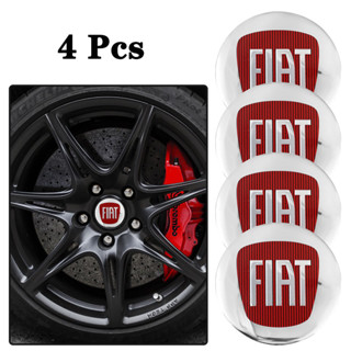 สติกเกอร์ตราสัญลักษณ์ 56 มม. 4 ชิ้น สําหรับ Fiat Abarth 500 Type FR Punto Ducato Stilo Palio Bravo Pondo