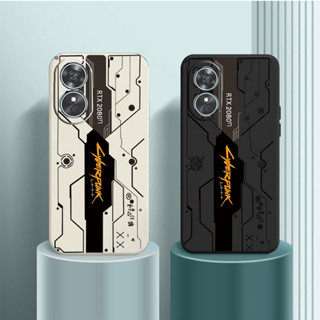 เคสโทรศัพท์มือถือ ซิลิโคนนิ่ม กันกระแทก ลาย Cyberpunk สําหรับ OPPO A17 A17K A5S A7 A12 A3S A12E Realme C1 A15 A15S A16 A16S A16K A16E A9 A5 2020 A11 A11X A18 A38 A58 A78 4G 5G