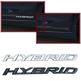 สติกเกอร์โลโก้โลหะ 3D HYBRID สําหรับติดตกแต่งรถยนต์ 1 ชิ้น