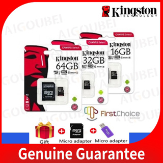 การ์ดหน่วยความจํา Micro SD SD SDHC Kingston 4GB 128GB 256GB 512GB