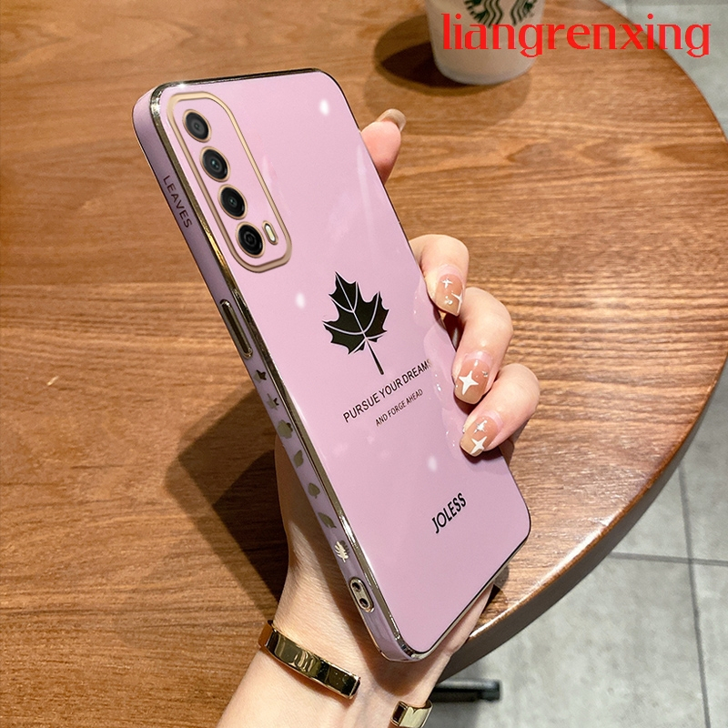 เคสโทรศัพท์มือถือ-ซิลิโคนนิ่ม-กันกระแทก-ลายการ์ตูนใบเมเปิ้ล-สําหรับ-huawei-y7a-2021-ddfy02