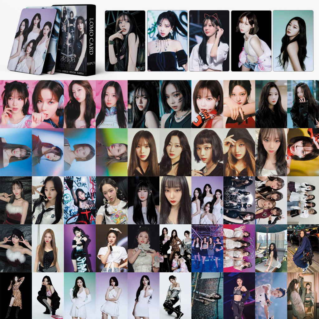Linxx โปสการ์ดอัลบั้มรูปภาพ AESPA Come To my illusion GIRLS Lomo Card ...