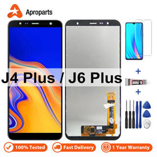 อะไหล่หน้าจอสัมผัส LCD สําหรับ Samsung Galaxy J4 J6 Plus J415 J4+ SM-J415FN/DS J415G J6+ J610 J610FN J610G