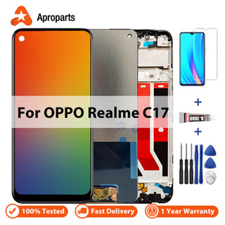 อะไหล่หน้าจอสัมผัสดิจิทัล LCD แบบเปลี่ยน สําหรับ OPPO Realme C17 RMX2101