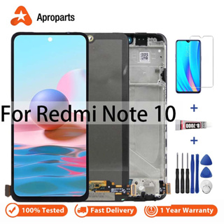 อะไหล่หน้าจอสัมผัสดิจิทัล LCD แบบเปลี่ยน สําหรับ Xiaomi Redmi Note 10 4G Note 10S M2101K7AI 5G M2101K7BG M2103K19G