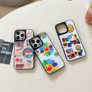 เคสโทรศัพท์มือถือ ซิลิโคน ลายหน้ายิ้ม 3D สําหรับ iPhone 15 14 13 12 11