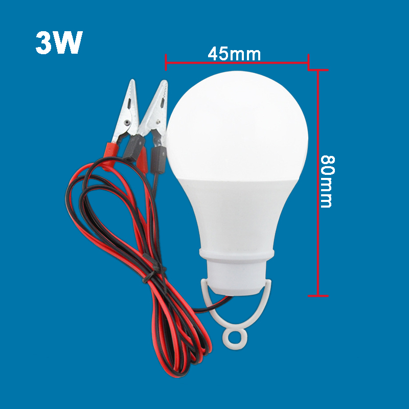 หลอดไฟสปอตไลท์ LED DC 12V - 85V ทรงลูกบอล 3W - 18W พร้อมคลิปปากจระเข้ ...