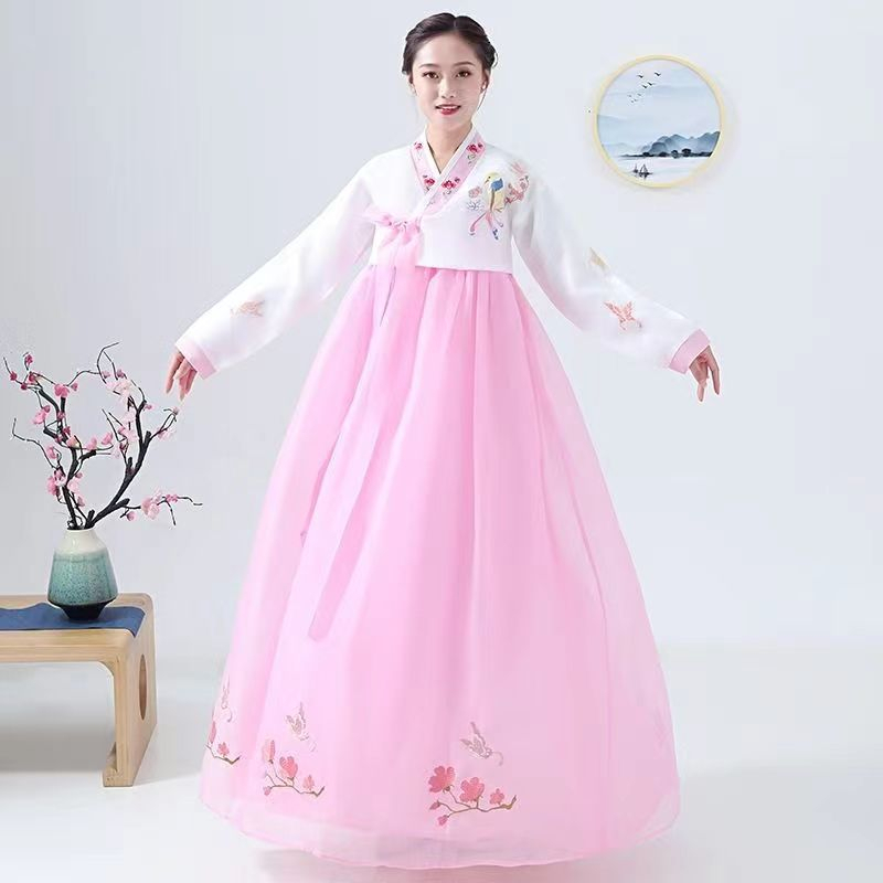 hanbok-แบบดั้งเดิม-hanbok-ชุดกระโปรงยาว-korean-ชุดต่างประเทศ-dai-chang-giam-ชุดเกาหลี-ชุดการแสดง-ชุดเต้นรำบนเวที-ชุดประจำชาติ