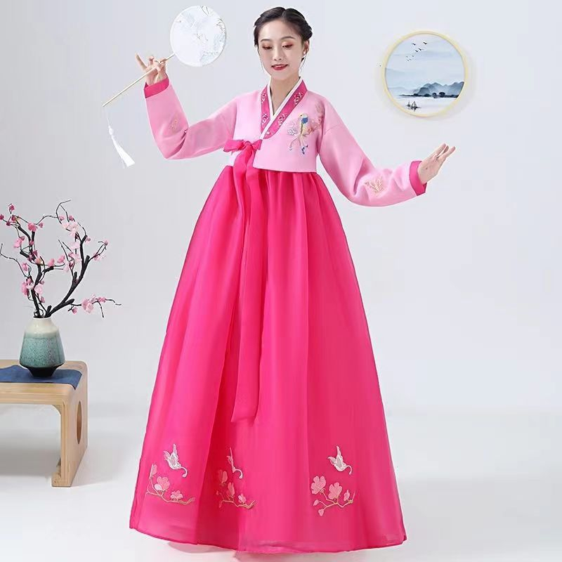 hanbok-แบบดั้งเดิม-hanbok-ชุดกระโปรงยาว-korean-ชุดต่างประเทศ-dai-chang-giam-ชุดเกาหลี-ชุดการแสดง-ชุดเต้นรำบนเวที-ชุดประจำชาติ