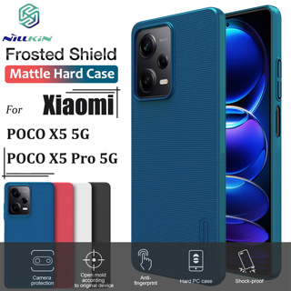 Nillkin เคสโทรศัพท์มือถือ PC แข็ง กันกระแทก สีดํา สีฟ้า หรูหรา สําหรับ Xiaomi POCO X5 Pro 5G