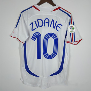 เสื้อยืด ลายทีมชาติฟุตบอล France HENRY ZIDANE 2006 คุณภาพสูง สไตล์เรโทร