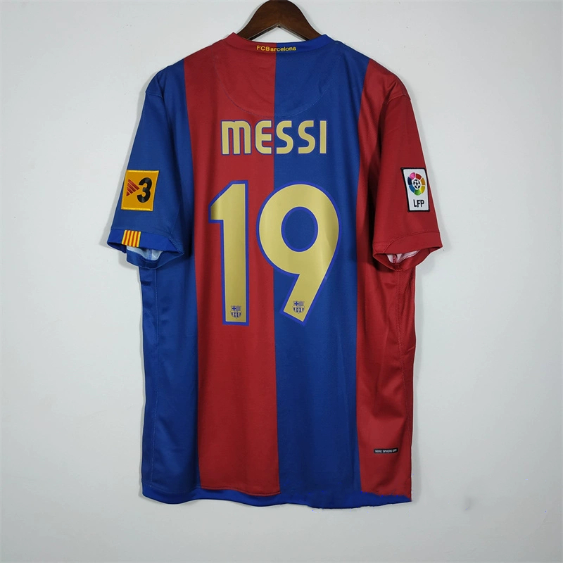 เสื้อกีฬาแขนสั้น-ลายทีมชาติฟุตบอล-barcelona-ronaldinho-messi-06-07-ชุดเหย้า-คุณภาพสูง-สไตล์เรโทร