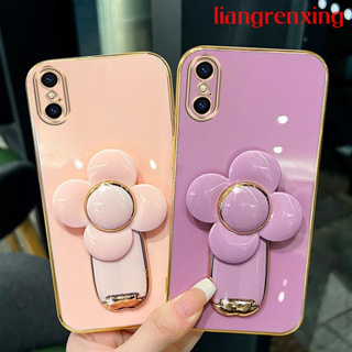 เคส iphone x s xr IPHONE xs max เคสโทรศัพท์มือถือ ซิลิโคนนิ่ม กันกระแทก พร้อมที่ตั้งวาง สําหรับ iphone xs xr xs max DDFS01 น่ารัก ลายการ์ตูน กันกระแทก